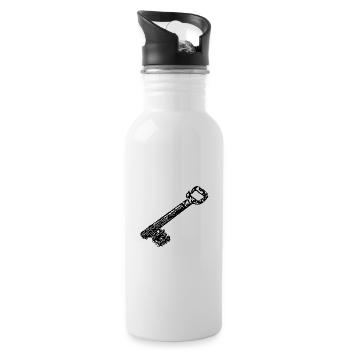 Vintage Ancient Rusty Rustic House Keys - 20 oz Water Bottle - white - Right