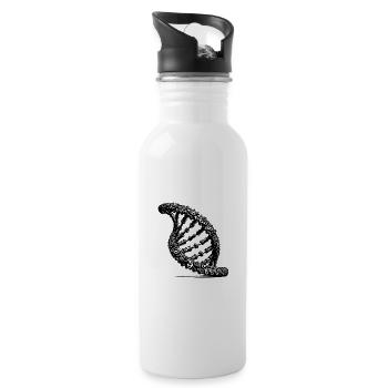 Dna Chain Twisted Technology Chain Links - 20 oz Water Bottle - white - Right