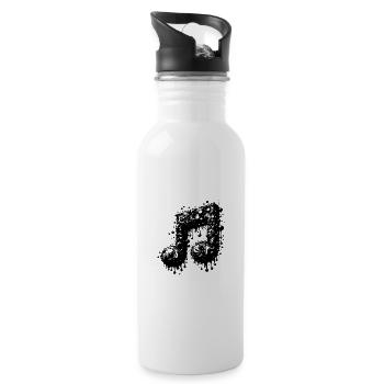 Bassdrip Note - Loud - 20 oz Water Bottle - white - Right