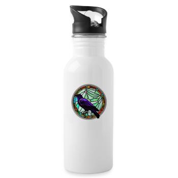 Raven Window - 20 oz Water Bottle - white - Right