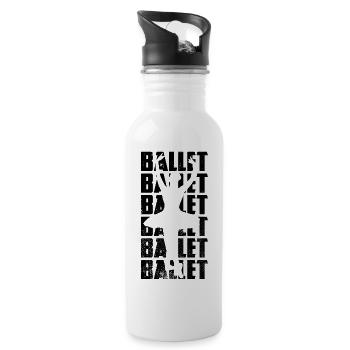 Ballet - 20 oz Water Bottle - white - Right