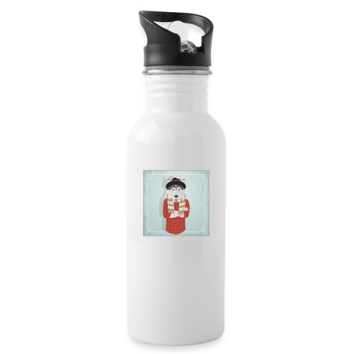 Hispter Dog - 20 oz Water Bottle