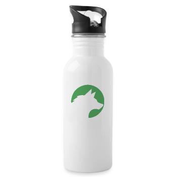 Project Wolfpack Logo Head - 20 oz Water Bottle - white - Right