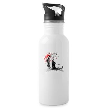 samurai japan - 20 oz Water Bottle - white - Right