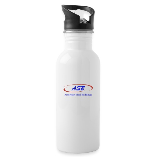 Color Logo Initials With Name - 20 oz Water Bottle