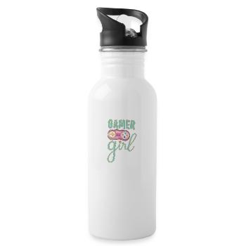 Gamer Girl - 20 oz Water Bottle - white - Right