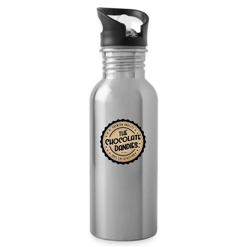 Chocolate Dandies Logo Large White Outline - Water Bottle