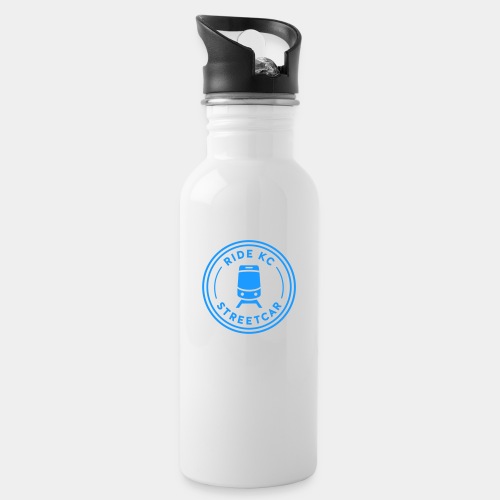 KC Streetcar Stamp Blue - Water Bottle