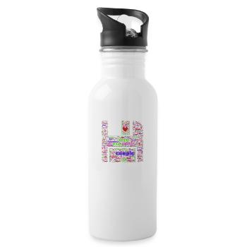 Fancy dress - 20 oz Water Bottle - white - Right