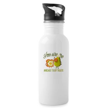 You Are The Avocado To My Toast Vegan Couple - 20 oz Water Bottle - white - Right
