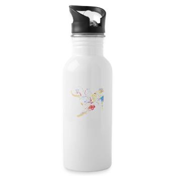 Motocross - 20 oz Water Bottle - white - Right