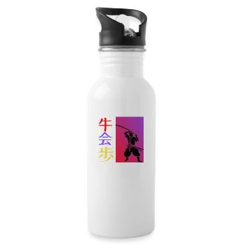 Samurai Warrior - 20 oz Water Bottle - white - Right