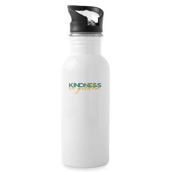 Kindness Is Golden - 20 oz Water Bottle - white - Right
