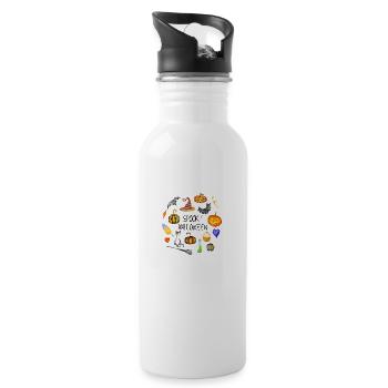Spooky Halloween wreath design - 20 oz Water Bottle - white - Right