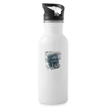 Cuban Salsa Used Look Design T Shirt - 20 oz Water Bottle - white - Right