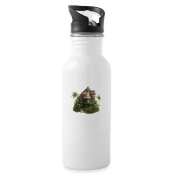 Tropic house equatorial - 20 oz Water Bottle - white - Right