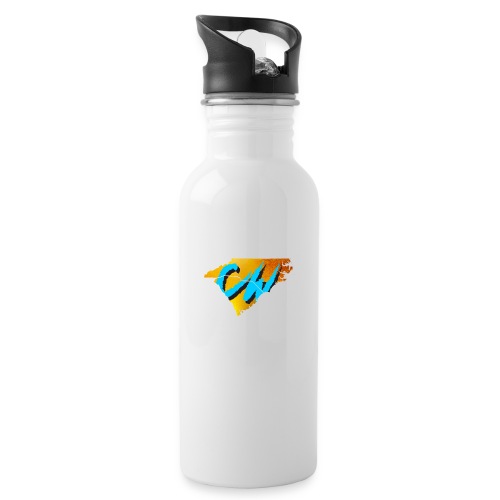 Carolina Wrestlemaniacs Logo Blk - Water Bottle