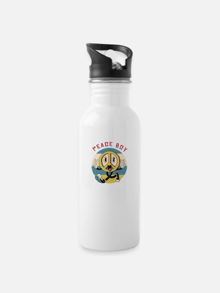Peace Maker - 20 oz Water Bottle - white