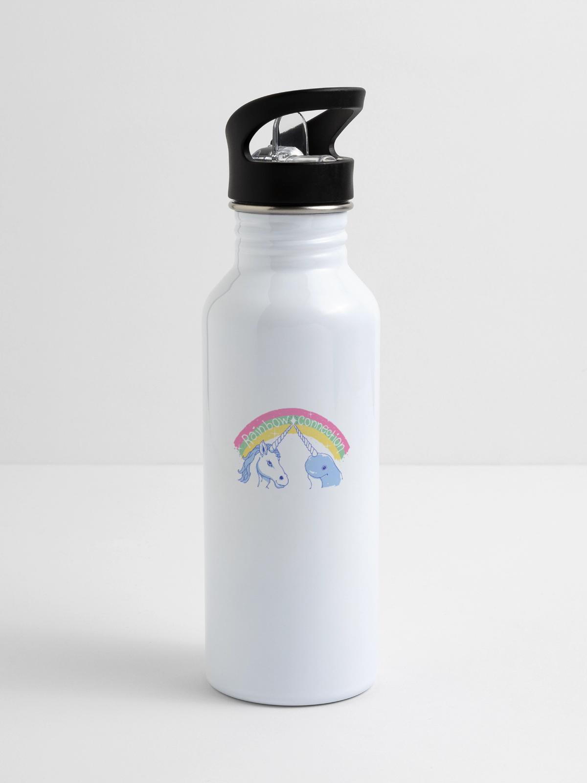 Rainbow Connection - 20 oz Water Bottle - white - Right