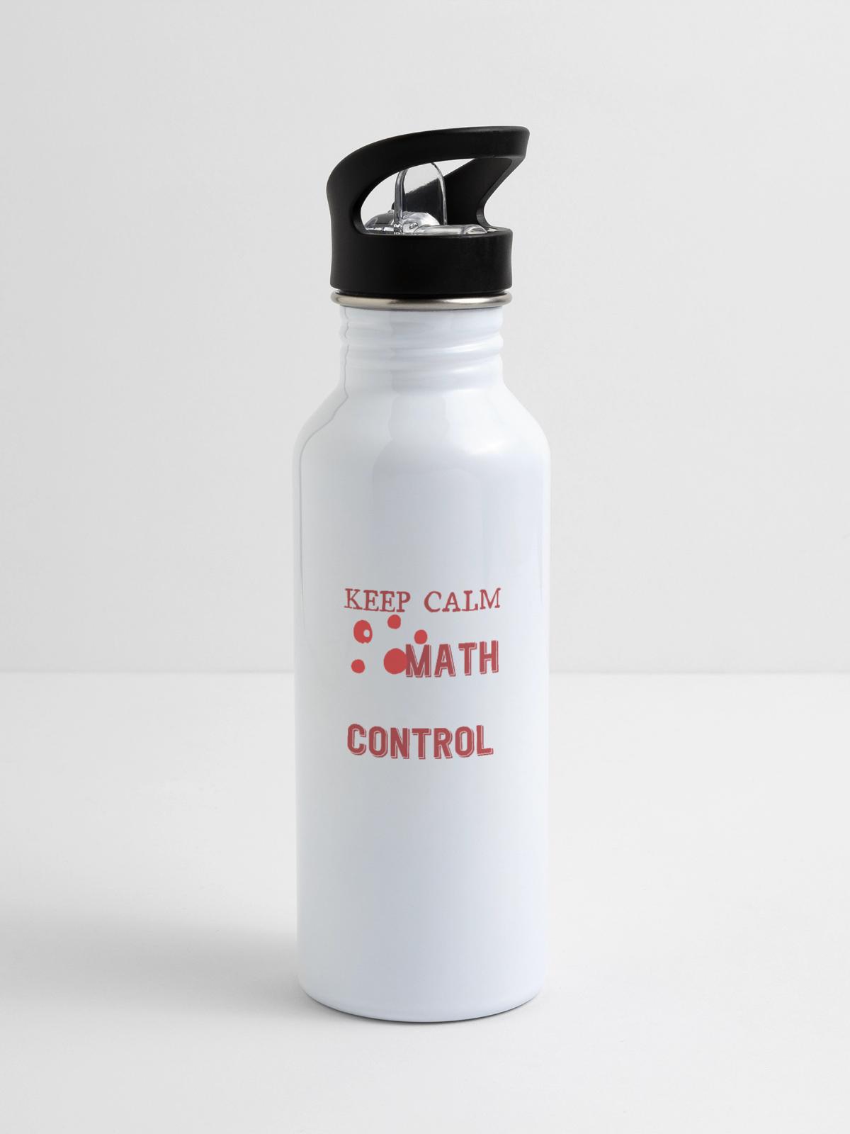 math teacher - 20 oz Water Bottle - white - Right