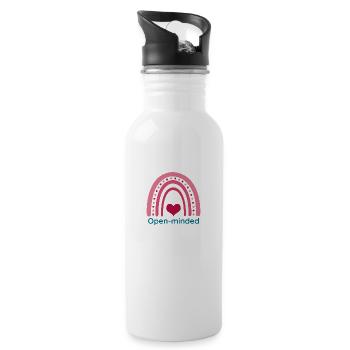 Open minded Viva Magenta Boho Rainbow - 20 oz Water Bottle - white - Right