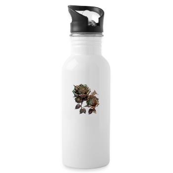 Golden roses - 20 oz Water Bottle - white - Right