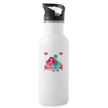 Together Forever - 20 oz Water Bottle - white - Right