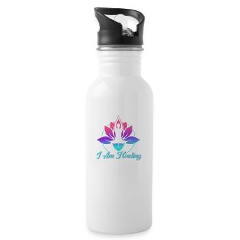 I Am Healing Reiki Healing Master - 20 oz Water Bottle - white - Right