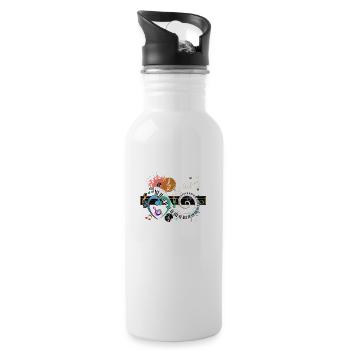 Love Music Lovers When Bass Clef Falls for Treble - 20 oz Water Bottle - white - Right