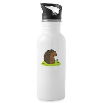 Por Cute Pine Cute Porcupine - 20 oz Water Bottle - white - Right