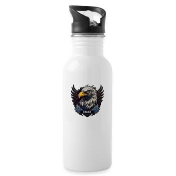 Eagle Spirit Emblem - 20 oz Water Bottle - white - Right