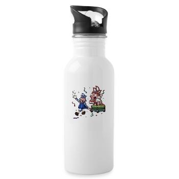 Carnival Guy Walking In A Parade - 20 oz Water Bottle - white - Right