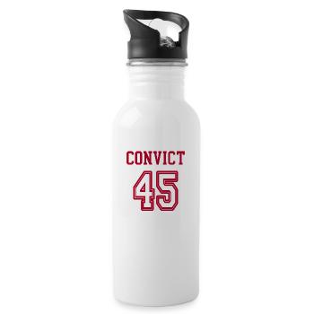 Convict humor - 20 oz Water Bottle - white - Right