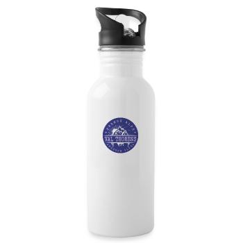 Val Thorens Vintage French Alps Ski - 20 oz Water Bottle - white - Right