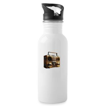 radio - 20 oz Water Bottle - white - Right