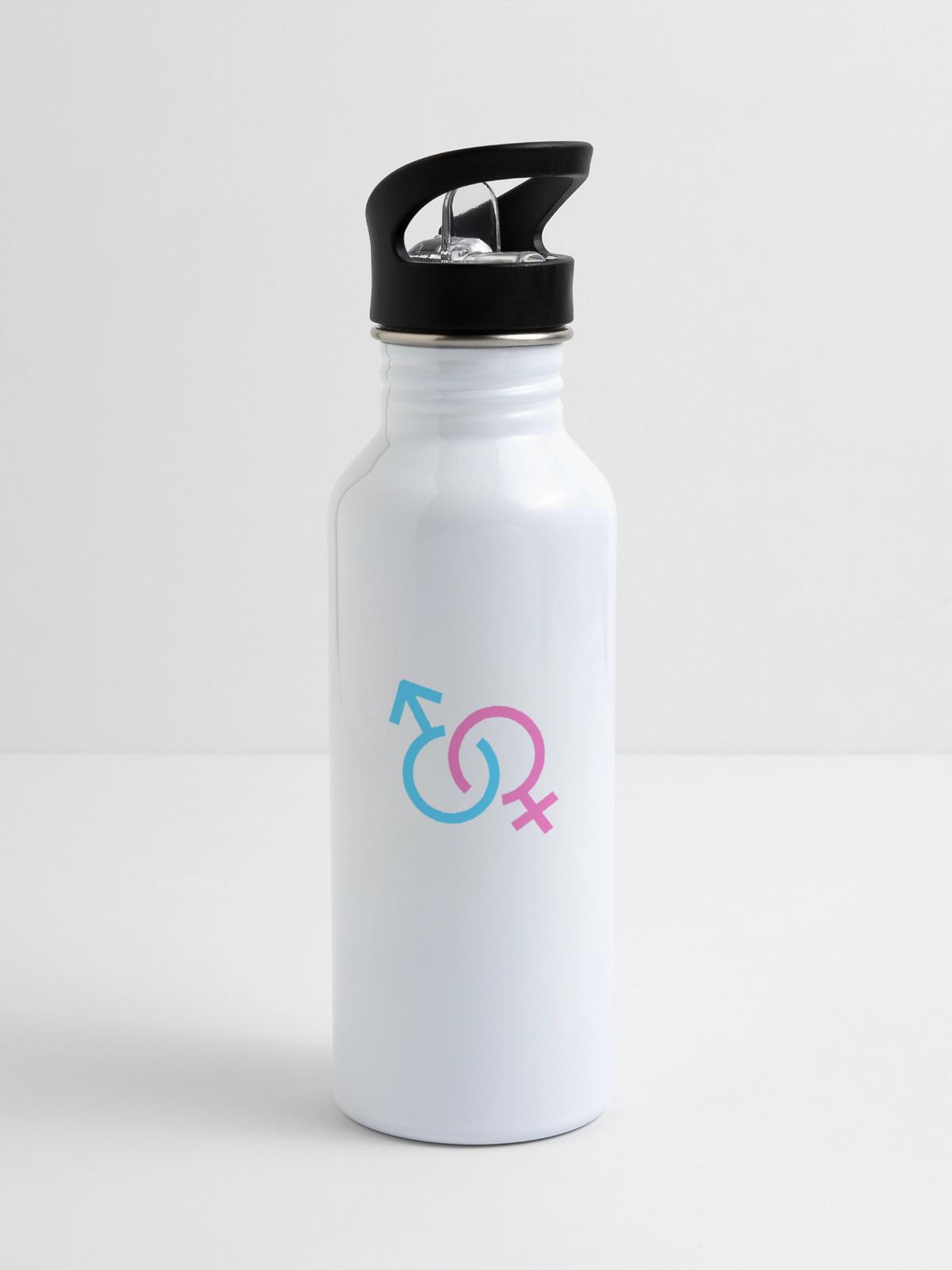 connection - 20 oz Water Bottle - white - Right