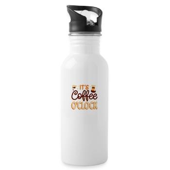 coffe design very stylish - 20 oz Water Bottle - white - Right