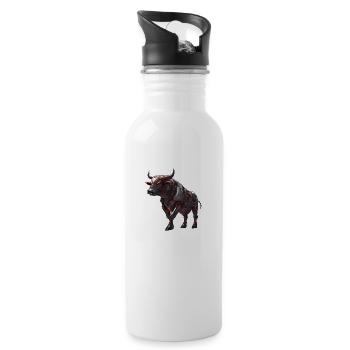 Bull Crypto - 20 oz Water Bottle - white - Right