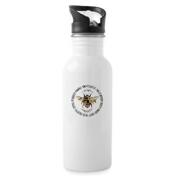 Bee Kind Vintage - 20 oz Water Bottle - white - Right