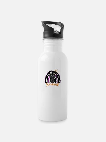 Halloween kitty - 20 oz Water Bottle - white
