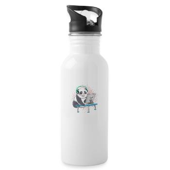 Gaming Panda Console Pc Gamer - 20 oz Water Bottle - white - Right