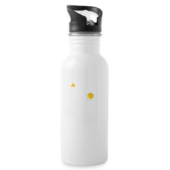 Fried Egg Lover Funny Foodie - 20 oz Water Bottle - white - Right