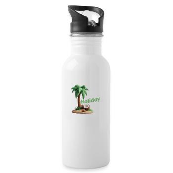 Holiday Seaside Serenity - 20 oz Water Bottle - white - Right