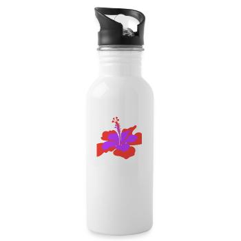 Flowers cute - 20 oz Water Bottle - white - Right