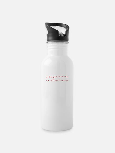 School Principal Gift Love Students - 20 oz Water Bottle - white
