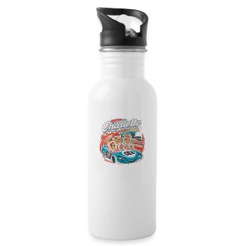 The Charlotte Fair 2024 - 20 oz Water Bottle - white - Right