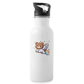 Pegasus Bear - 20 oz Water Bottle - white - Right