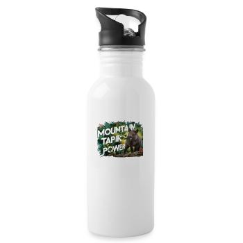 Mountain Tapir Power - 20 oz Water Bottle - white - Right