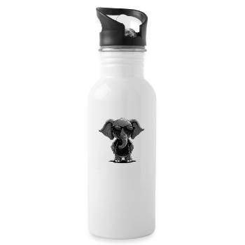 Selfie UFO Aliens Premium - 20 oz Water Bottle - white - Right