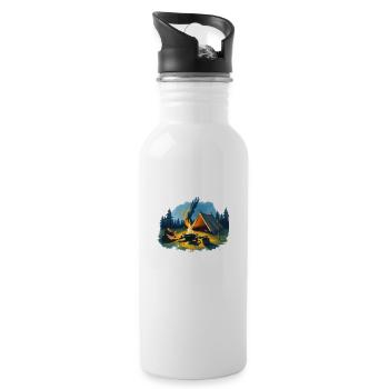 Campfire Tales - 20 oz Water Bottle - white - Right